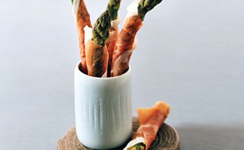 Prosciutto-Wrapped Asparagus with Truffle Butter