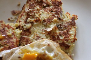 Truffled Potato Pancakes With Fried Eggs