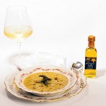Asparagus Soup w/Crème Fraiche & Black Truffle Oil