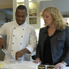 Susan Rice Alexander with Chef McLaughlin