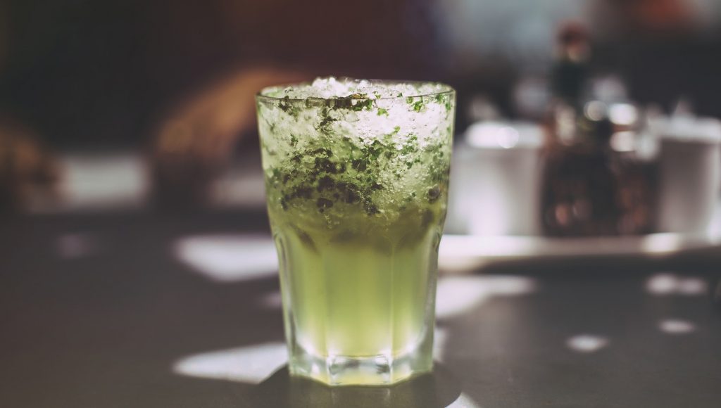 Mojito cocktail in a glass